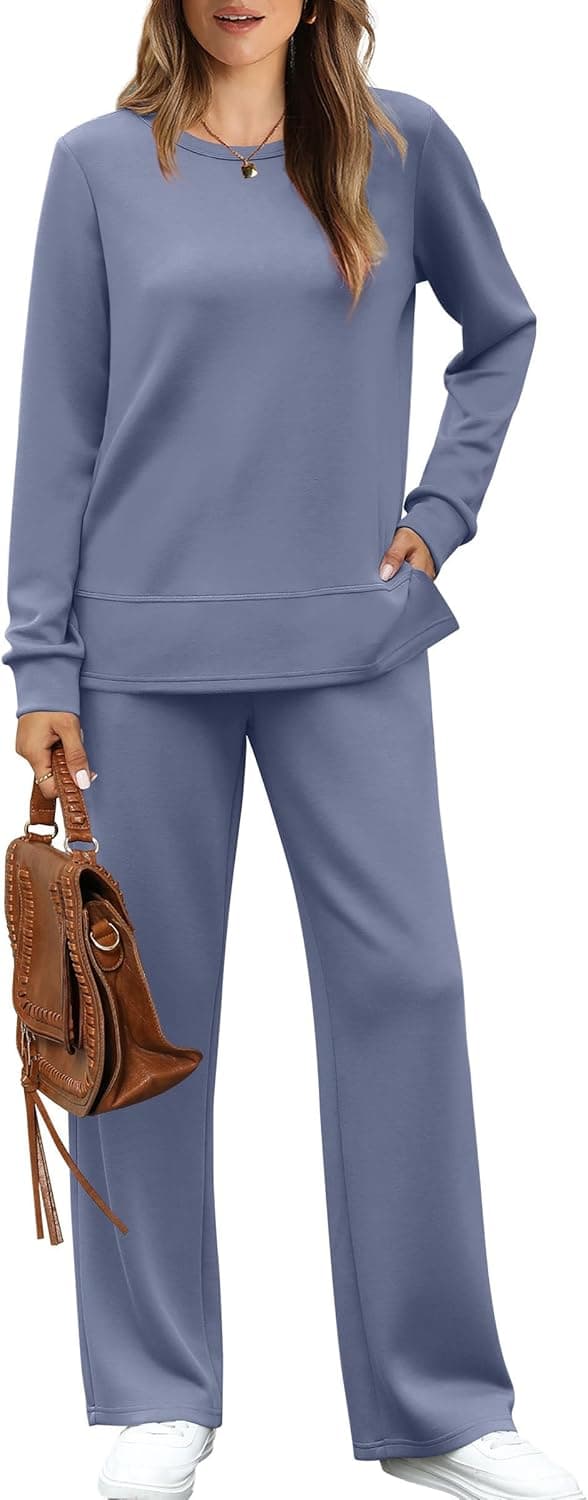 Detalle de WIHOLL Women's 2-Piece Lounge Set casual tracksuit