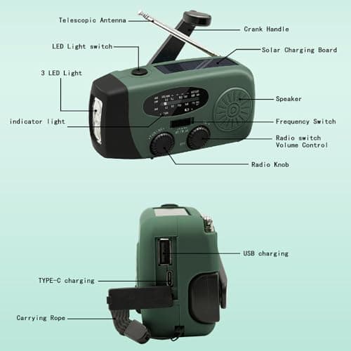 Thumbnail 1 de Mvdlinnds Radio Manivela 2000mAh