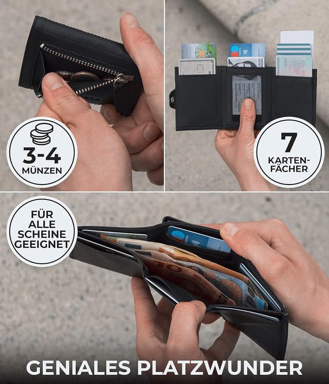 Thumbnail 1 de KORUTA Airtag Wallet 9,5 x 7,5 cm RFID