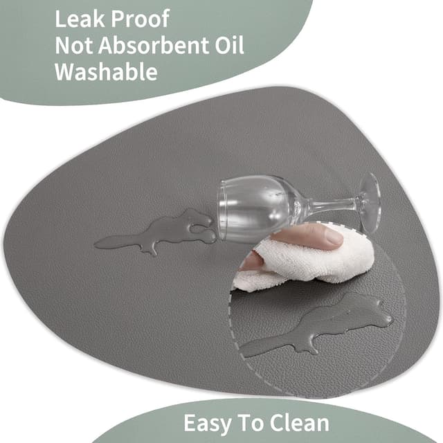 Detalle de Myir JUN Tischsets Leder 33 x 40.5 cm