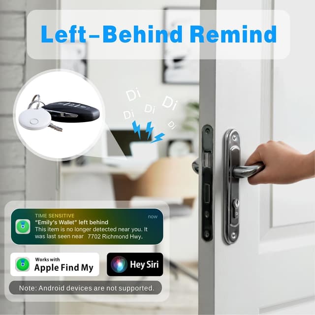 Detalle de Bestray Tracker Smart Tag Pro Bestray, compatible Apple Find My (iOS uniquement) – localisateur pour clés et bagages, étanche IP67