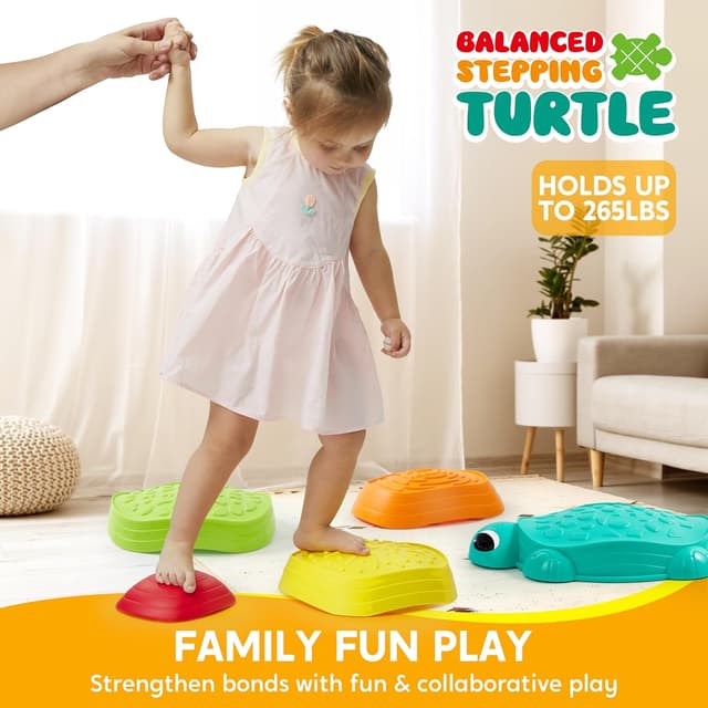 Thumbnail 2 de JOYIN Turtle Balance Stepping Stones for Kids