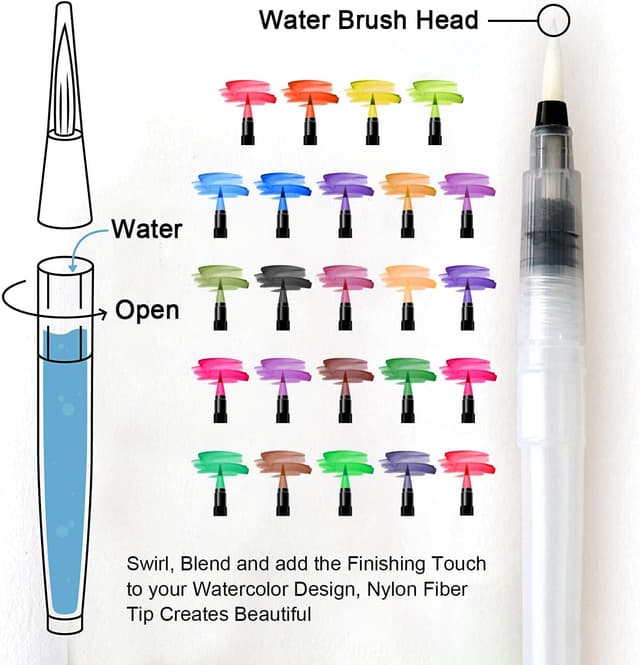 Thumbnail 4 de Amteker 24+2 Feutre aquarelle 🎨
