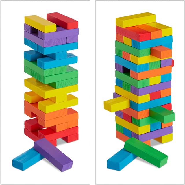 Thumbnail 6 de Relaxdays Torre Traballante Gioco da Tavola