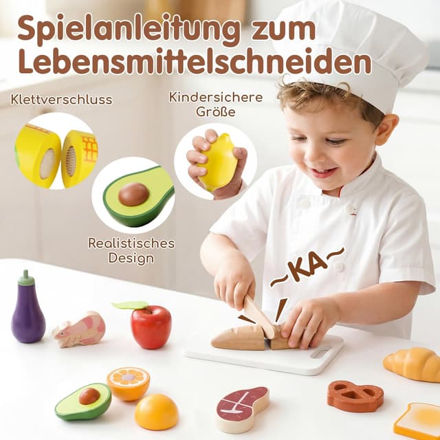 Detalle 2 de Lehoo Castle Kinderküche Zubehör 23 Teile 🍽