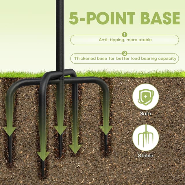 Detalle 2 de WELDUN Vogeltränke Vogelbad 30 cm – Metall-Futter- und Wasser-Schale für draußen