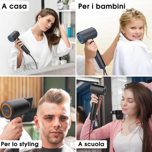 Thumbnail 7 de Secador iónico profesional 1500W Rápido y Silencioso