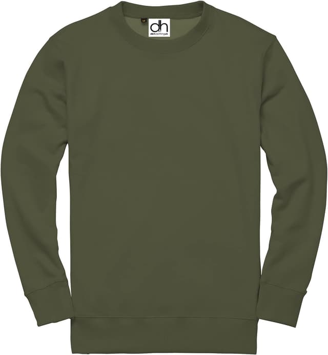 Detalle de D&H CLOTHING UK Premium Plain Workwear Crewneck Sweatshirt (Cotton-Poly Blend)