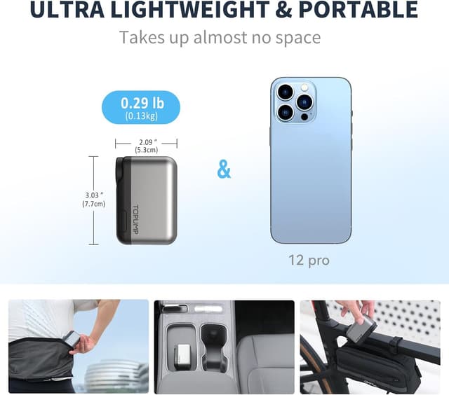 Detalle 2 de TOPUMP Mini Fahrradpumpe 120PSI