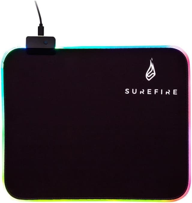 Detalle de SureFire Silent Flight 680 Gaming-Mauspad (680 x 280 x 3 mm) – rutschfeste Gummi-Basis