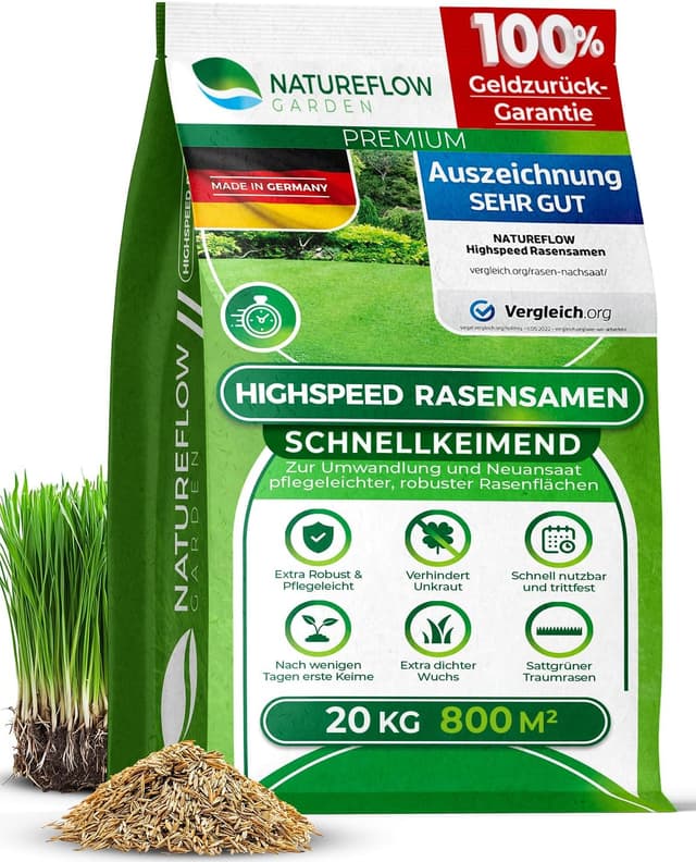 Imagen de Rasensamen Schnellkeimend 20kg 🌱 en OfertitasTOP