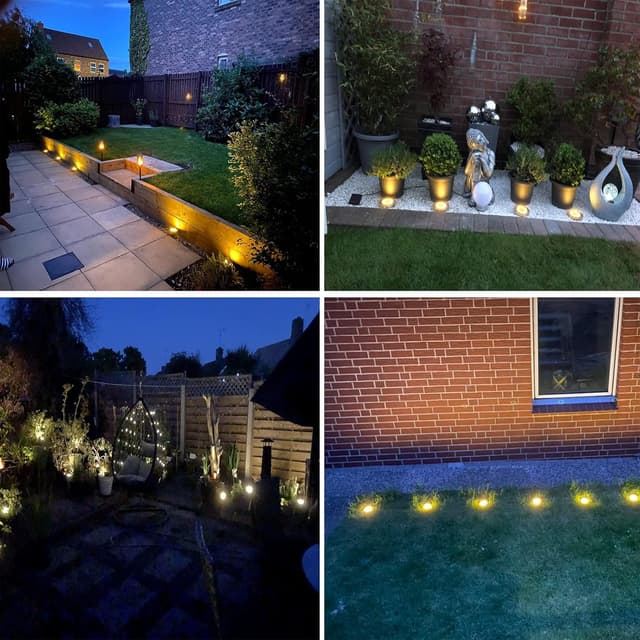 Detalle 2 de Solar disk garden lights 8 LED 600mAh