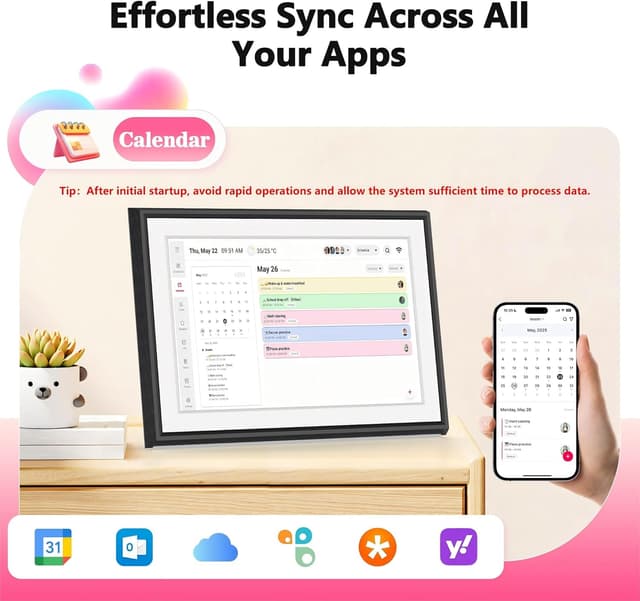 Thumbnail 1 de BIGASUO 10.1" Digital Calendar