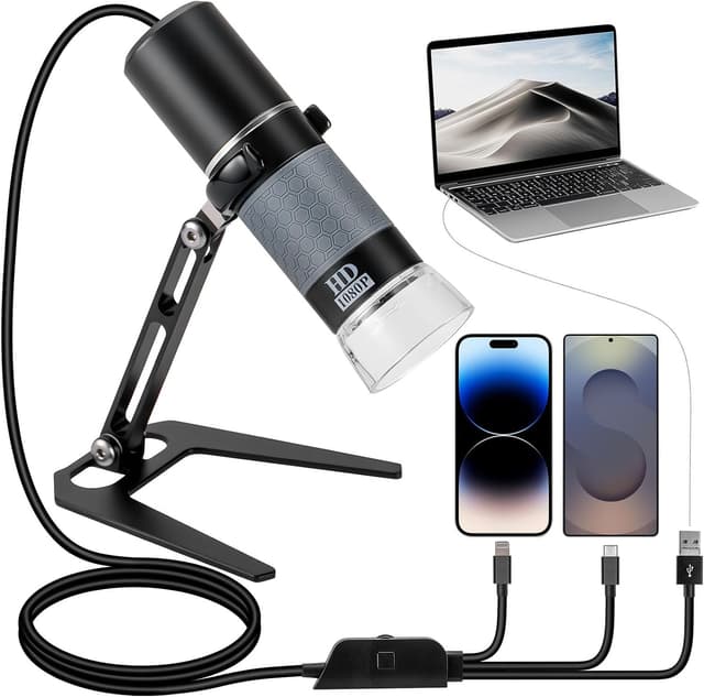 Imagen de Ninyoon Full HD 1080P USB Microscope 50-1000X en OfertitasTOP