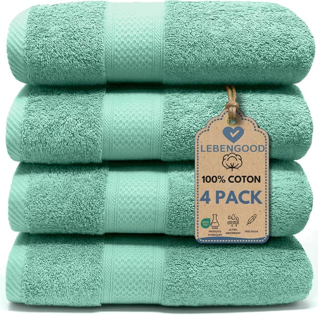 Imagen de LEBENGOOD Serviette de Bain 550Gsm 50 x 90 en OfertitasTOP