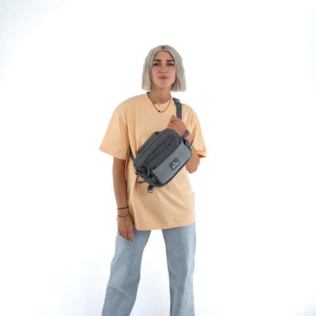 Thumbnail 6 de Johnny Urban Trav(a) Marsupio Uomo Donna Grigio Travis con Airmesh e tracolla regolabile