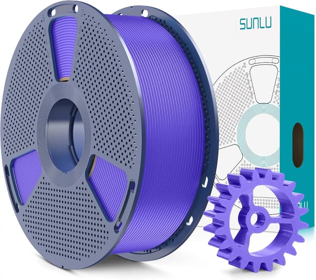 Detalle de SUNLU PLA+ 2.0 Filament 1.75mm (Lavender Purple) — stronger, less brittle PLA+ upgrade
