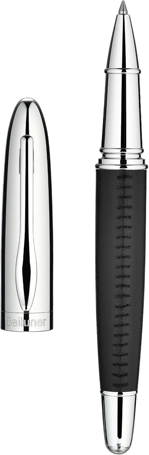 Detalle de BEILUNER 318 Penna rollerball in pelle 🖊