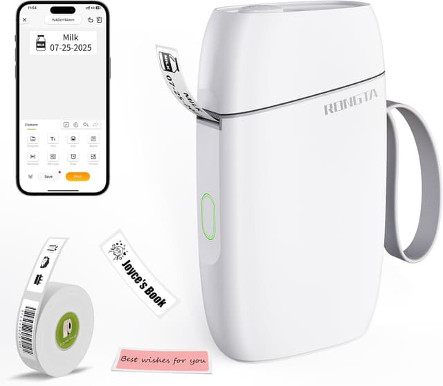 Detalle de Rongta Mini Label Maker: Compact Bluetooth Printer