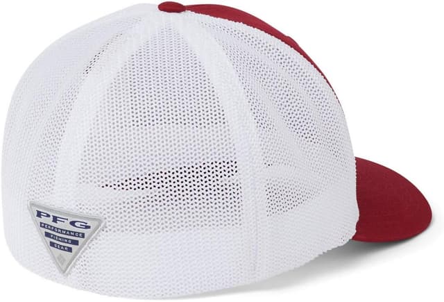 Detalle 2 de Columbia South Carolina Fighting Gamecocks Men’s PFG Mesh Ball Cap (Small/Medium) – Beet