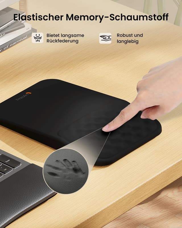 Thumbnail 2 de ProtoArc MP50 Mauspad mit Handgelenkauflage 30×20×4 cm 🖱