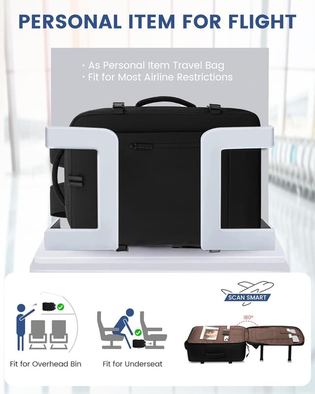 Detalle de LOVEVOOK sac à dos cabine EasyJet 45 cm