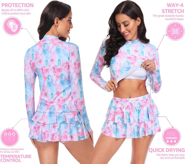 Detalle de UNIQUEBELLA Camiseta de Surf Mujer UPF 50+