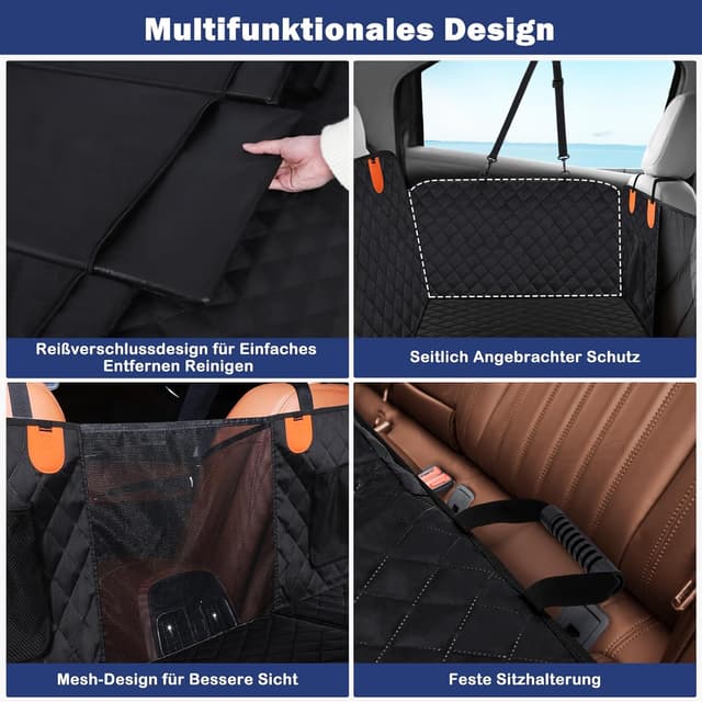 Detalle 2 de JOEJOY Hundedecke Rückbank 132x63 cm