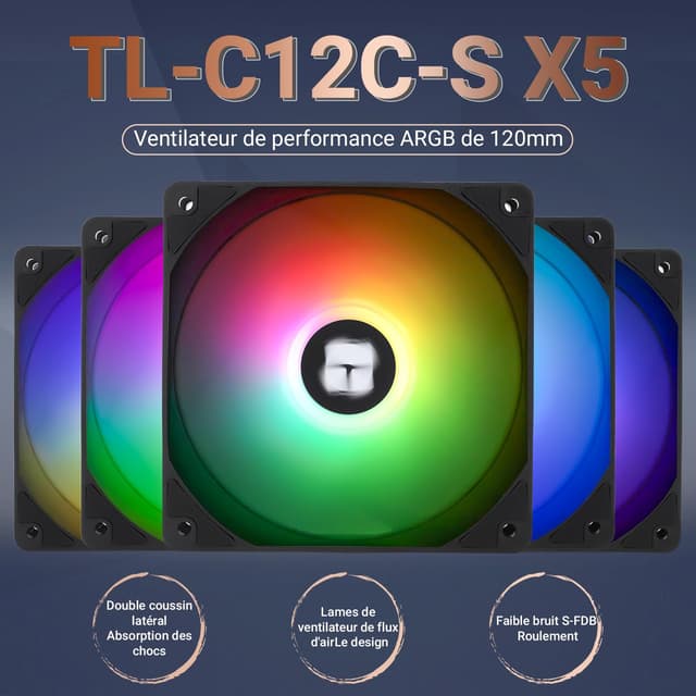 Thumbnail 1 de TR TL-C12C-S X5 Ventola ARGB 120mm