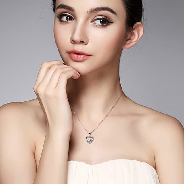 Thumbnail 5 de B.Catcher Halskette Damen Herzkette 45 cm