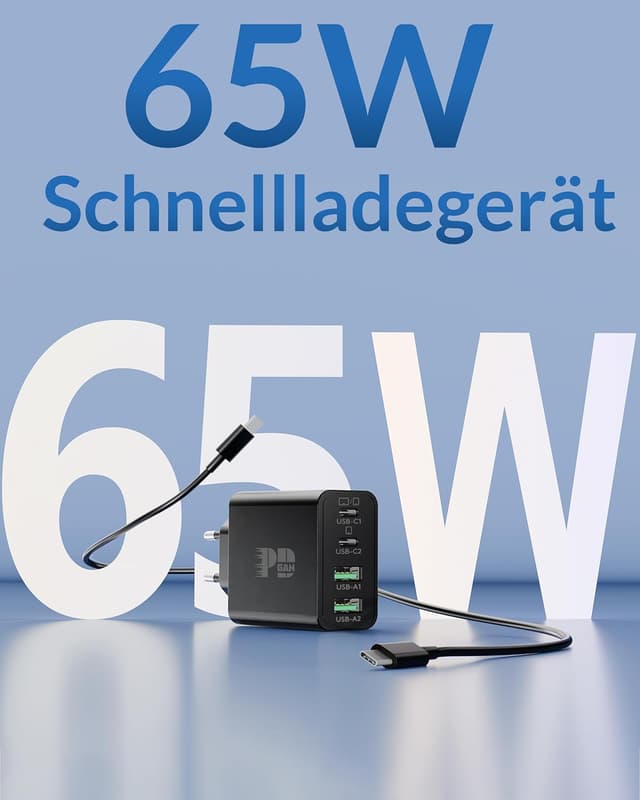 Thumbnail 1 de 65W USB C Ladegerät 4-Port GaN