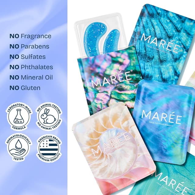 Detalle 2 de MAREE Under Eye Patches with Marine Collagen & Hyaluronic Acid (12 Pair)