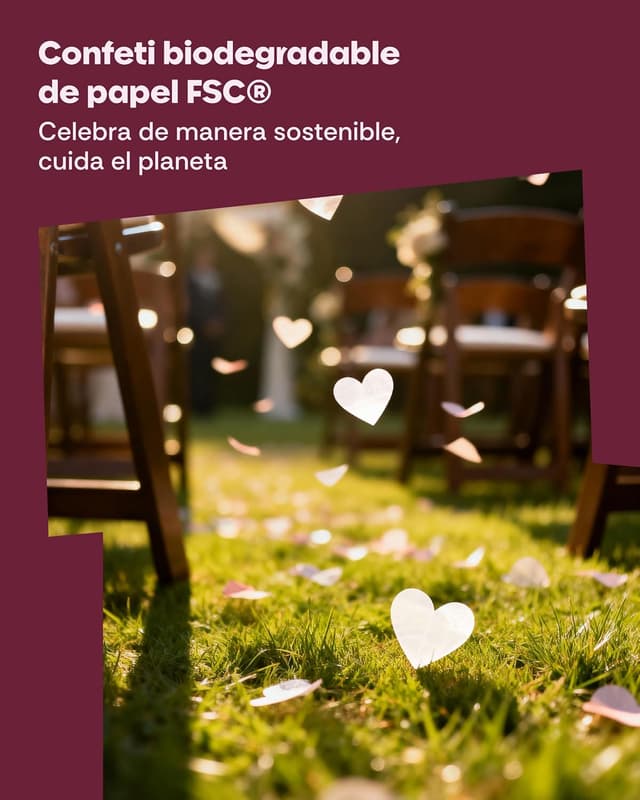 Thumbnail 3 de 5 Cañones de Confeti Corazones Blancos 5-8 m