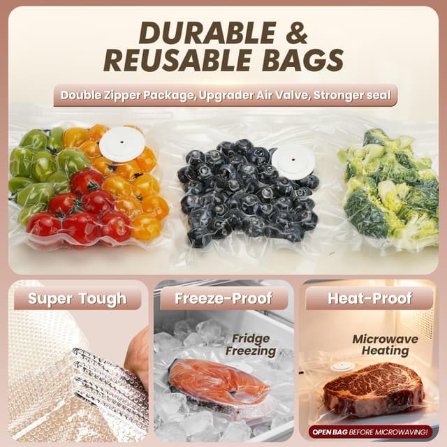 Thumbnail 5 de Compact Vacuum Sealer Handheld Vacuum Sealer for Food