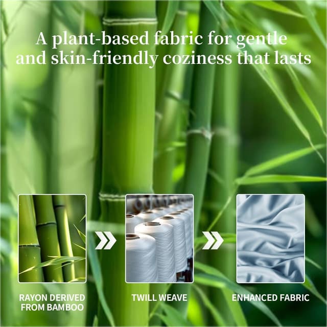 Detalle 2 de Gezu Bambus Spannbettlaken 160x200