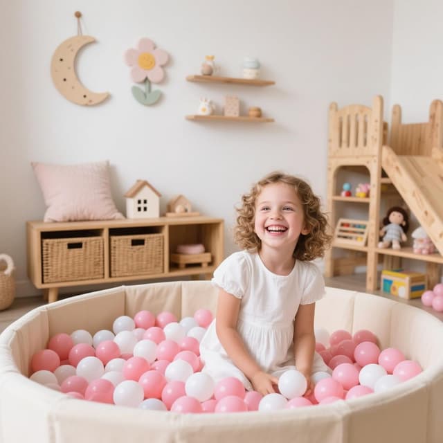 Detalle de GOGOSO Ball Pit Balls for Toddlers & Kids (BPA-Free Plastic Play Balls) — 200 Count, Pastel