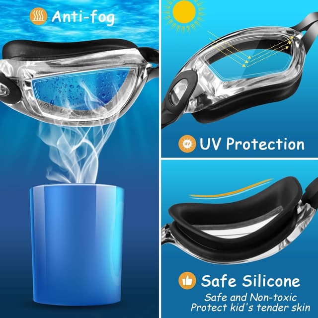 Thumbnail 2 de COOLOO Kids Swimming Goggles 2-Pack