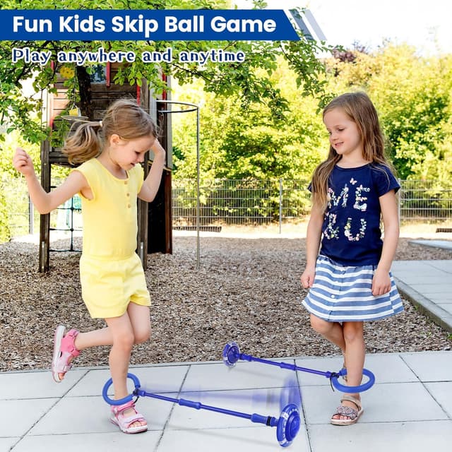 Detalle de Astrell Skip Ball for Kids with Flashing Lights — indoor/outdoor hopping game for ages 6–10+