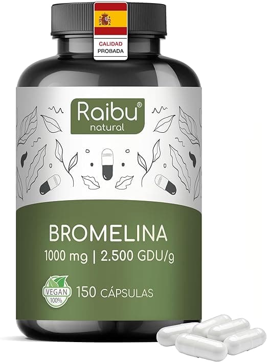 Imagen de Bromelina 1000 mg 🌿 - 150 Cápsulas Veganas Digestivas en OfertitasTOP