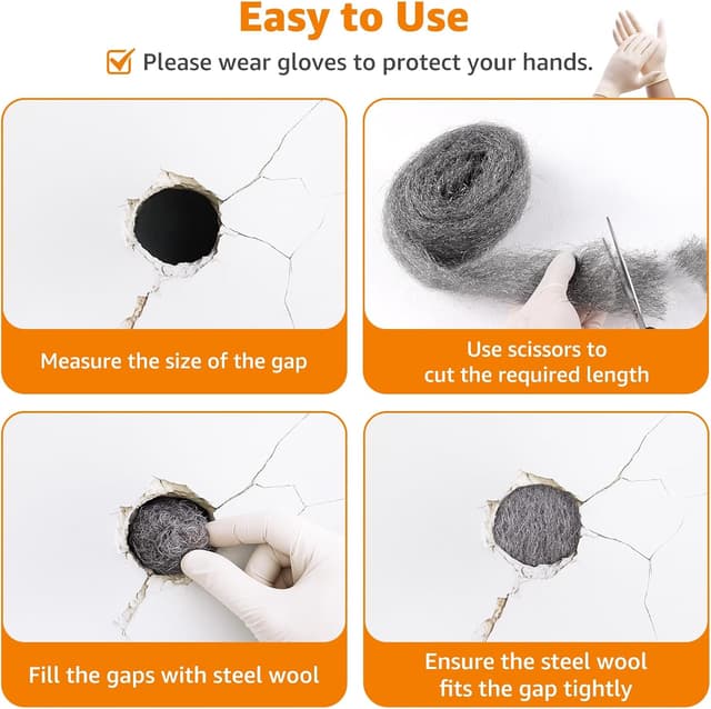 Thumbnail 4 de PICK FOR LIFE Steel Wool Mice Blocker 4 Pack 0000 🐭?