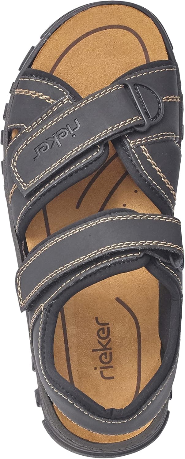 Detalle de Rieker Herren Sandalette braun