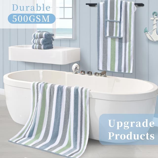 Detalle 1 de Waffle washcloths 6 pack, 13x13 in cotton