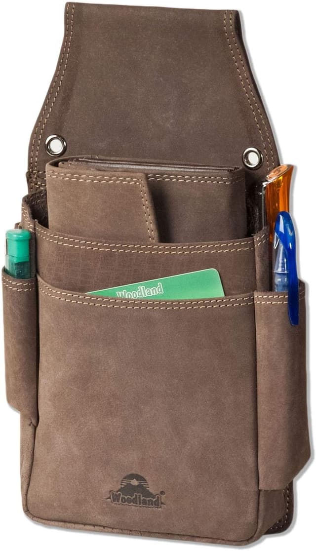 Thumbnail 1 de Woodland Kellnerbörse Holster Büffelleder Dunkelbraun