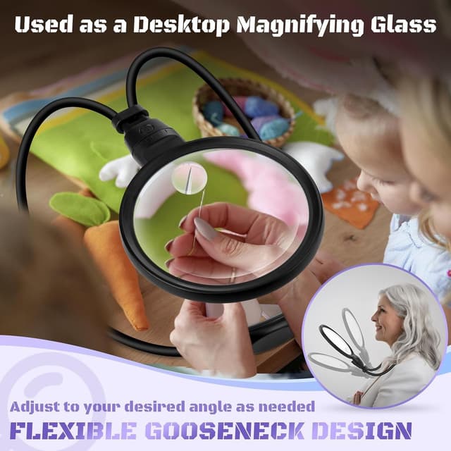 Detalle 2 de NZQXJXZ Lupa 10X con Luz