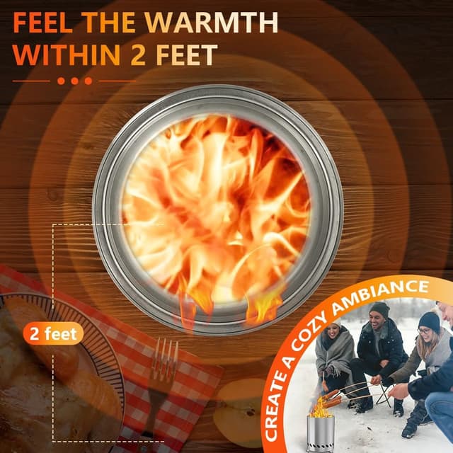 Thumbnail 4 de AOOSU Rauchfreie Feuerschale 20x13 cm