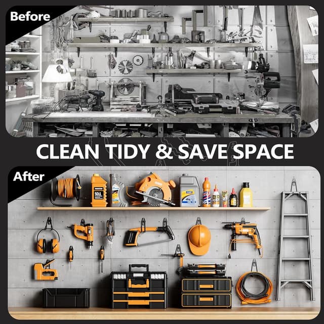 Thumbnail 5 de HSTMYFS 10 Pack Heavy Duty Garage Hooks 35kg