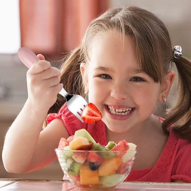 Detalle 2 de MEETOZ toddler forks, 6 piece set