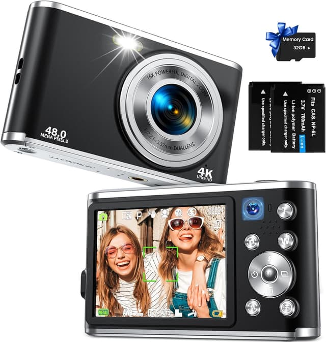 Detalle de Digital Camera 4K vlogging camera 48MP, 32GB
