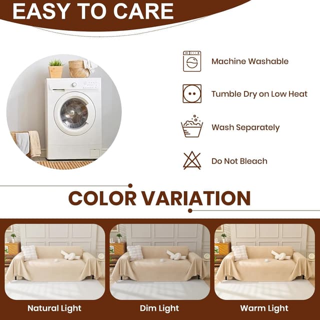 Thumbnail 6 de Royhom Manta Cubre Sofa 180x340 cm