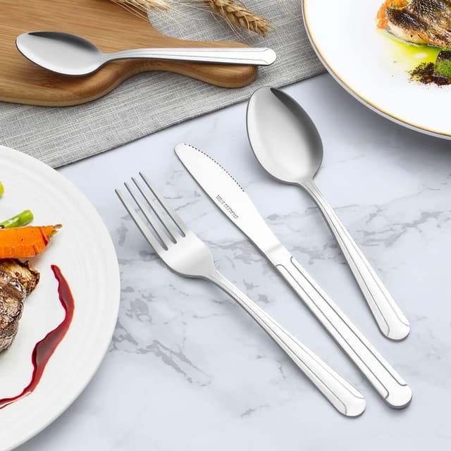 Detalle de Hunnycook Forks Set of 24 stainless steel dinner forks